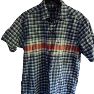 CLUB ROOM BY CHARTER CLUB MENS SHORT SLEEVED BUTTON DOWN SHIRT